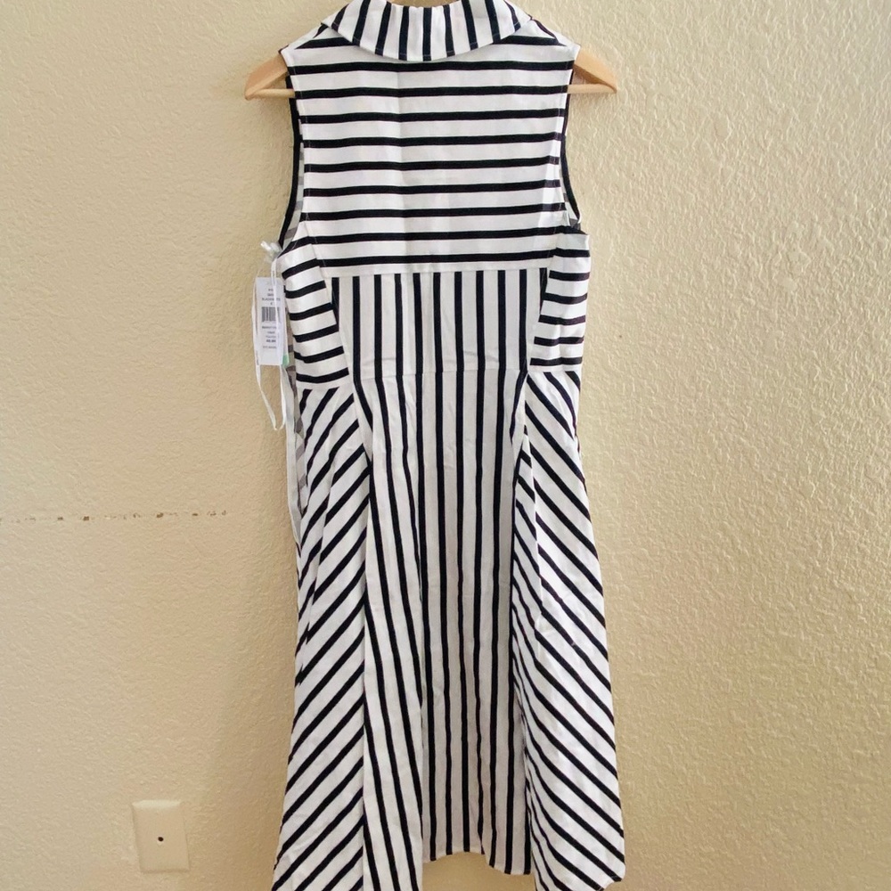 Julia Jordan Women's Shirt Dress Striped with Collar and Pockets size 8 - Picture 11 of 14